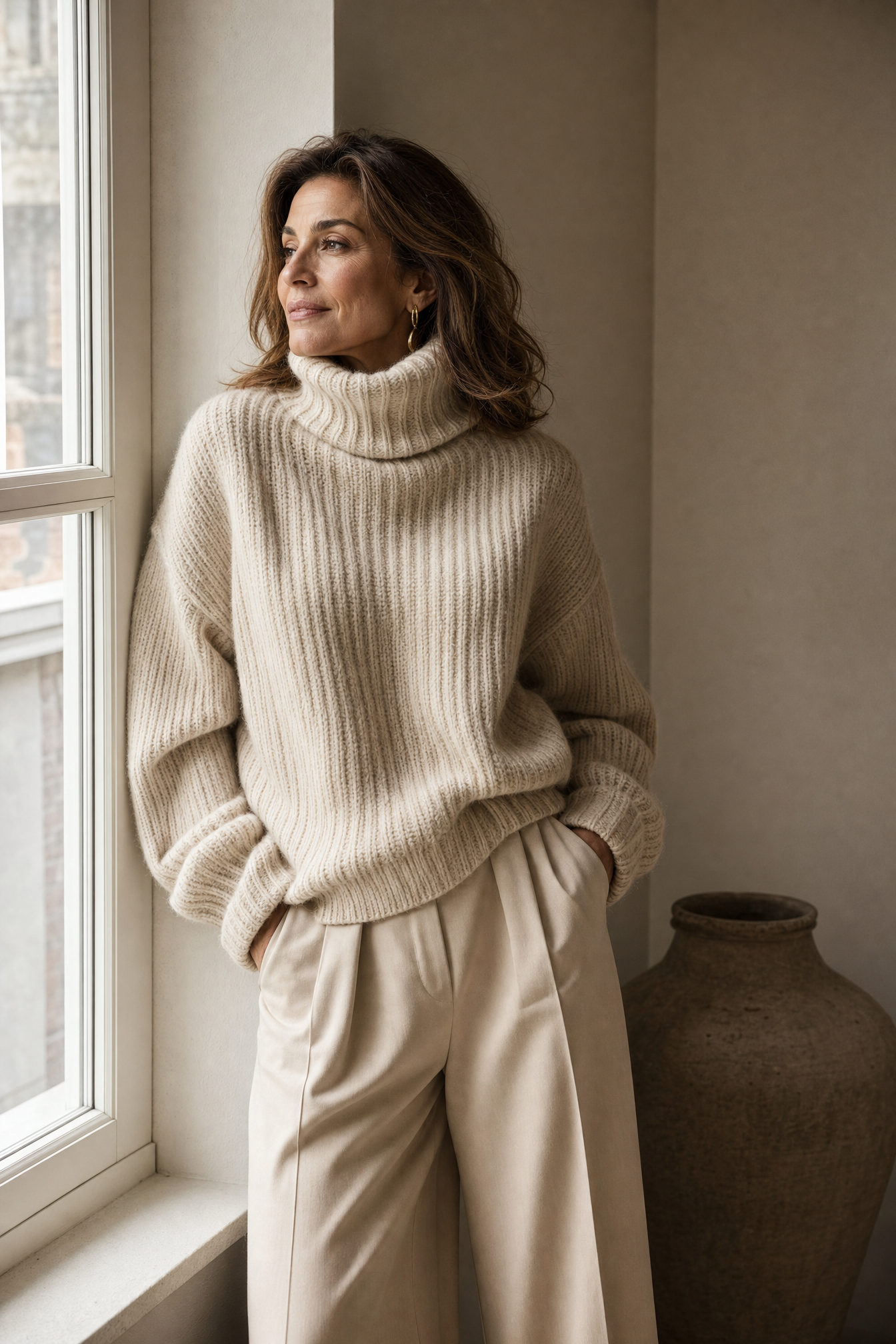 Sweter z golfem