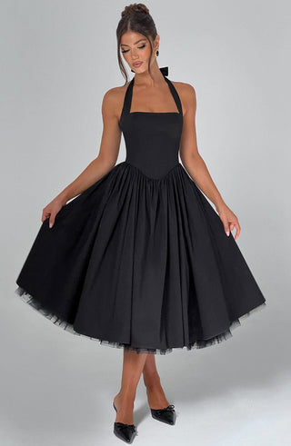 Damska Sukienka na Wesele Halter | Midi