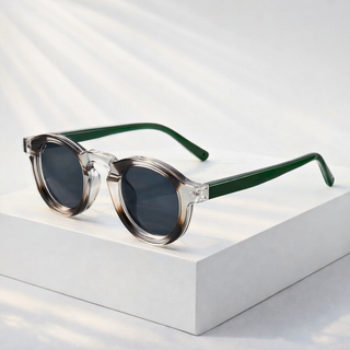 Unisex Okrągłe Okulary Przeciwsłoneczne | Vintage