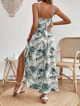 Damen Sommerkleid mit dünnen Trägern | Maxi