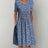 Blau mit Blumen
