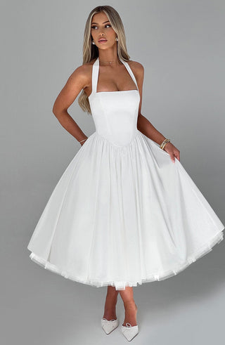 Damska Sukienka na Wesele Halter | Midi