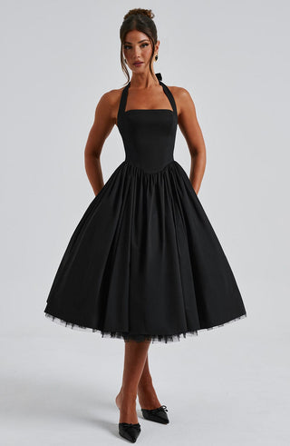 Damska Sukienka na Wesele Halter | Midi