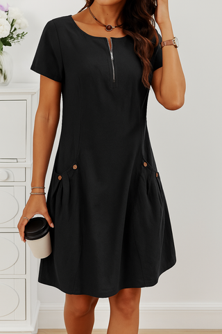 Damen Sommerkleid mit Taschen | Mini