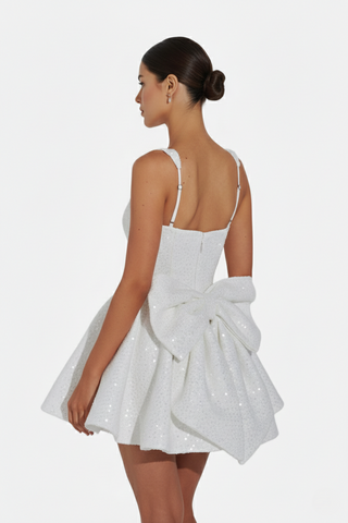 Damen Cocktailkleid mit quadratischem Ausschnitt | Mini