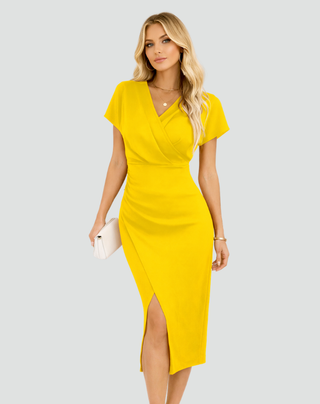 Women's Wrap Cocktail Dress | Midi
