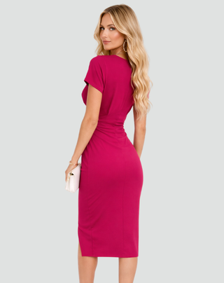 Women's Wrap Cocktail Dress | Midi