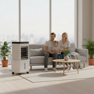 Przenośny Wentylator Klimatyzujący | Chłodzenie Ewaporacyjne