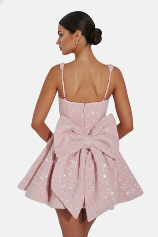 Damen Cocktailkleid mit quadratischem Ausschnitt | Mini