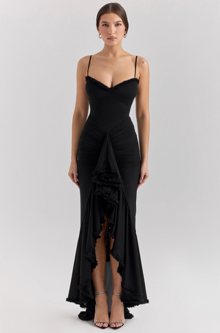 Women's Ruched Evening Dress | Maxi