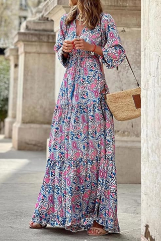 Damska Sukienka Boho na Lato | Maxi