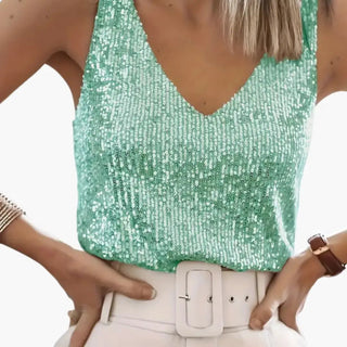 Damski Top Cekinowy | Imprezowy