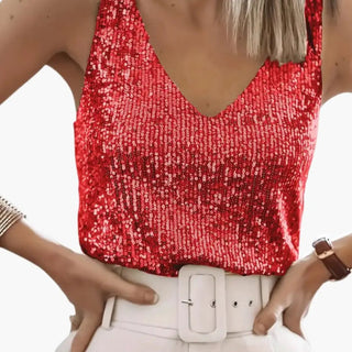 Damski Top Cekinowy | Imprezowy