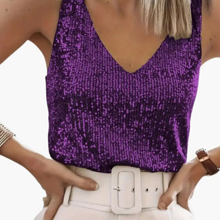 Damski Top Cekinowy | Imprezowy