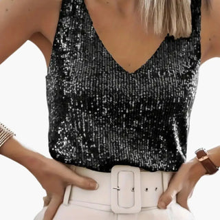 Damski Top Cekinowy | Imprezowy