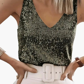 Damski Top Cekinowy | Imprezowy