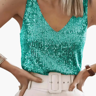 Damski Top Cekinowy | Imprezowy