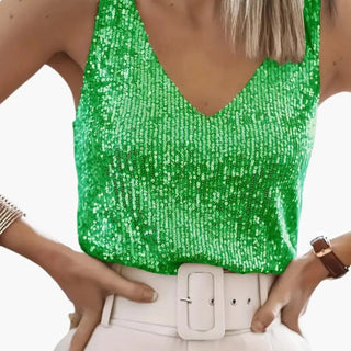Damski Top Cekinowy | Imprezowy