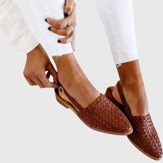 Damskie Wsuwane Loafersy Plecione | Eleganckie