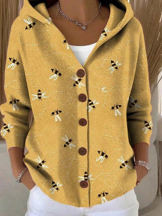 Women's Button-Up Blouse V-Neck – Yellow
