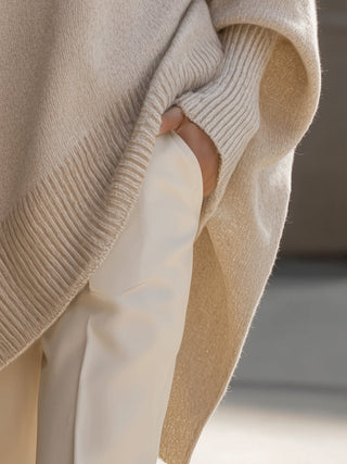 Damski Sweter Oversize | Asymetryczny Dół