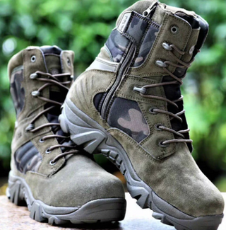 Unisex Winter Hiking Boots with Side Zip – Detail View
