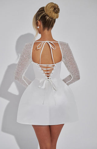 Women's Wedding Dress with Square Neckline | Mini