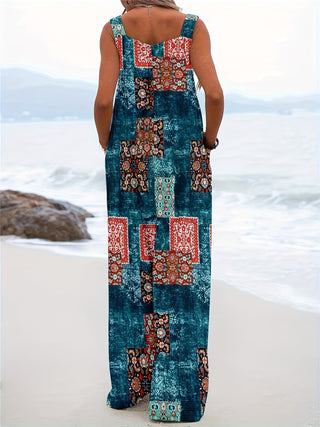 Women's Summer Sleeveless Jumpsuit | Wide Legs