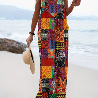 Women's Summer Sleeveless Jumpsuit | Wide Legs