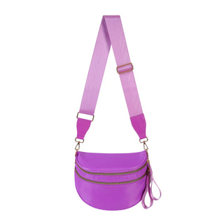 Damska Torebka Listonoszka w Kratkę | Regulowany Pasek
