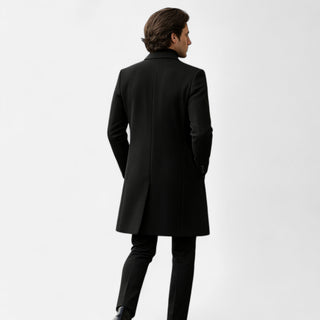 Męski Elegancki Płaszcz Zimowy | Do Kolan