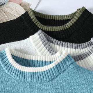 Męski Sweter Z Frędzlami | Okrągły Dekolt