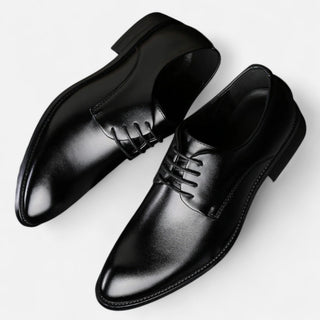 Męskie Eleganckie Buty Derby | Sznurowane