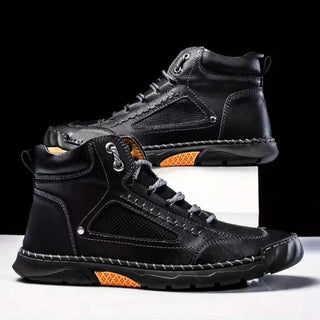 Męskie eleganckie buty ortopedyczne sznurowane – widok szczegółowy