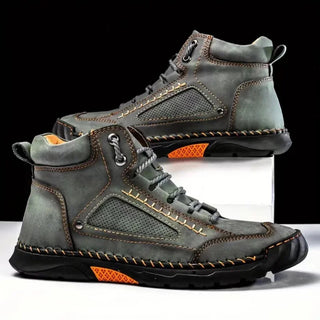 Męskie eleganckie buty ortopedyczne sznurowane – widok szczegółowy
