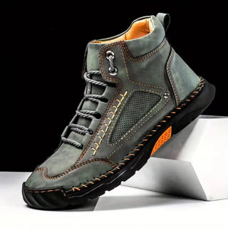 Men's Smart Orthopaedic Lace-Up Shoes – Olive