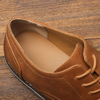 Men's Elegant Lace-Up Oxford Shoes – Detail View