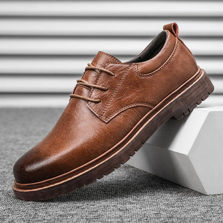 Men's Elegant Lace-Up Derby Shoes – Detail View